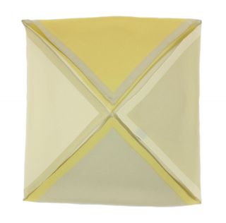 White 4 Colour Way Silk Pocket Square