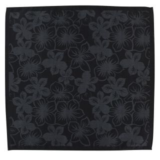 Black & Grey Floral & Mini Spot Double Sided Silk & Cotton Pocket Square