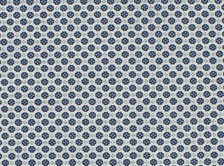 Blue Small Flower Pattern Cotton Pocket Square