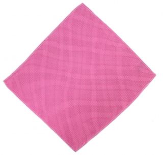 Pink Basket Weave Silk Pocket Square