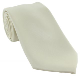 Cream Plain Tie & Contrast Floral Pocket Square Set