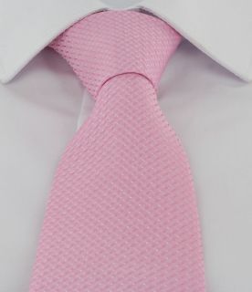 Pink Semi Plain Tie & Pocket Square Set