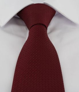Dark Red Semi Plain Tie & Pocket Square Set
