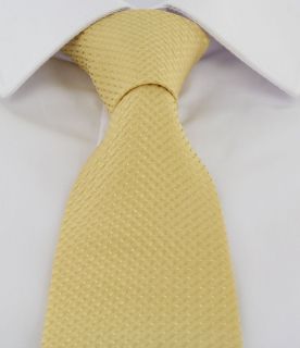 Gold Semi Plain Tie & Pocket Square Set