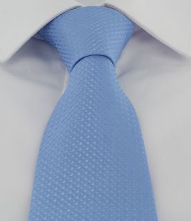 Light Blue Semi Plain Tie & Pocket Square Set