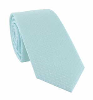 Boys Mint Semi Plain Tie & Pocket Square Set
