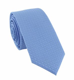 Boys Light Blue Semi Plain Tie & Pocket Square Set