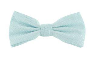 Mint Semi Plain Bow Tie & Pocket Square Set