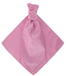 Pink Tonal Paisley Cravat & Pocket Square Set 