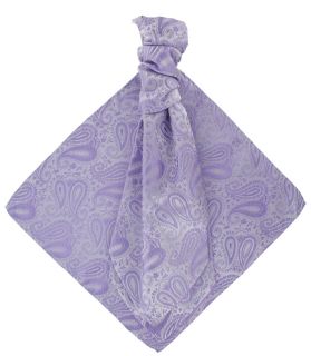 Lilac Tonal Paisley Cravat & Pocket Square Set 