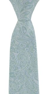 Green Complex Paisley Tie & Pocket Square Set