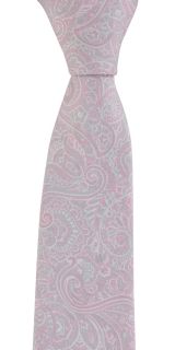 Pink Complex Paisley Tie & Pocket Square Set