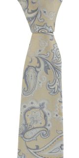Taupe Vintage Paisley Tie & Pocket Square Set