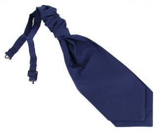 Navy Boys Cravat / Ruche Polyester Tie 