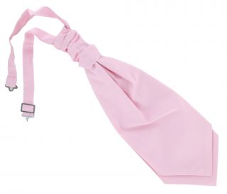 Pink Cravat / Ruche Polyester Tie 