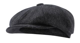 Navy Semi Plain Baker Boy Hat