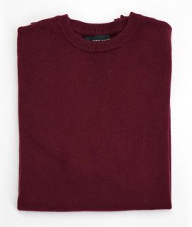 Burgundy Slim Fit Crew Neck Jumper