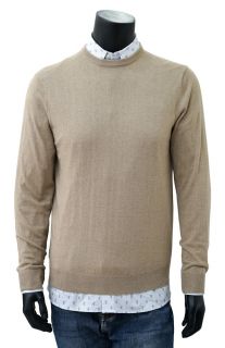 Camel Slim Fit Crew Neck Jumper