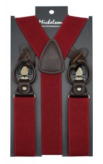 Dark Red Adjustable Braces