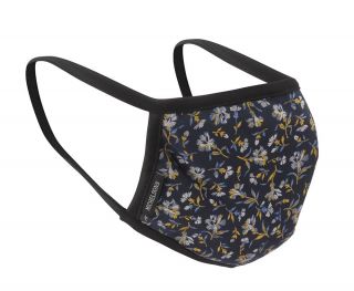 Yellow Irregular Floral Face Covering