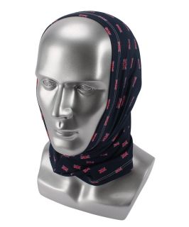 Navy Union Jack Pattern Head Covering