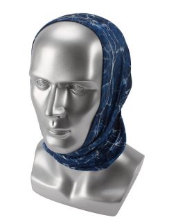Blue Electric Design Head Covering