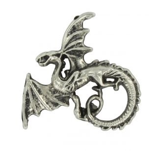 Silver Dragon Pin