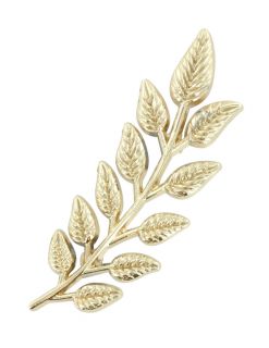 Gold Sprig Leaf Lapel Pin