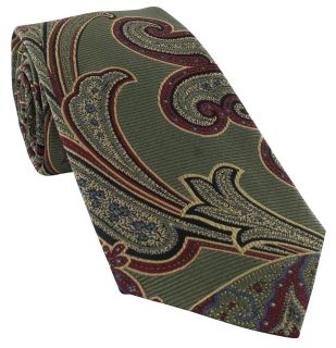 Large Paisley Silk Tie