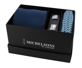 Teal Silk Tie, Pocket Square & Cufflink Gift Set