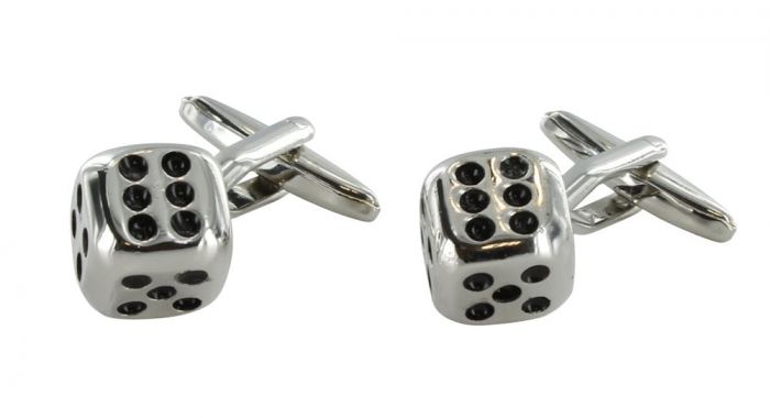 Silver Dice Cufflinks