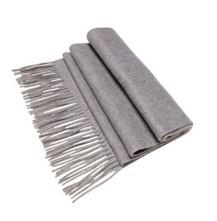 Grey Plain Winter Scarf 