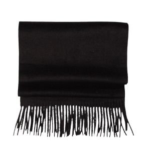 Black Plain Winter Scarf 