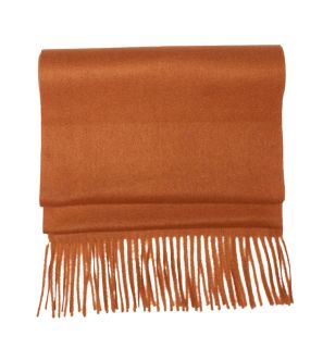 Burnt Orange Plain Winter Scarf 