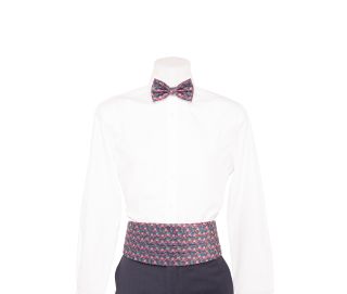 Navy Christmas Ready Tied Bow Tie