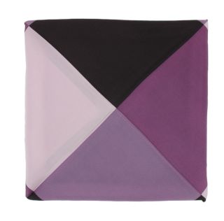 Burgundy 4 Colour Way Silk Pocket Square