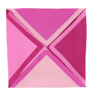 Fuchsia 4 Colour Way Silk Pocket Square