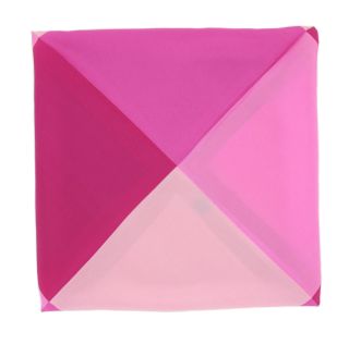 Fuchsia 4 Colour Way Silk Pocket Square