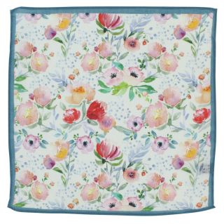 Watercolour Floral Linen Pocket Square