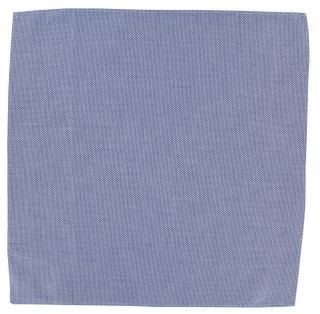 Blue Oval Pattern Cotton Pocket Square
