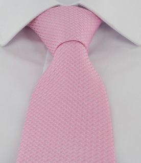 Pink Semi Plain Tie & Pocket Square Set