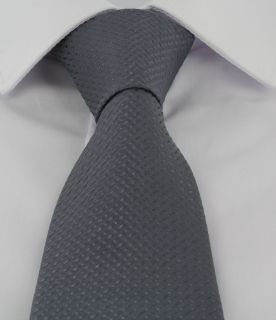 Grey Semi Plain Tie & Pocket Square Set