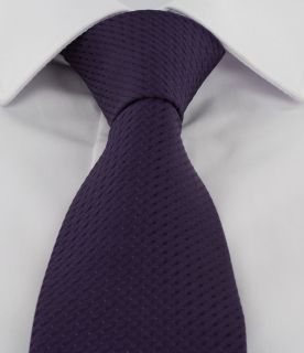 Purple Semi Plain Tie & Pocket Square Set