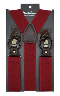 Dark Red Adjustable Braces