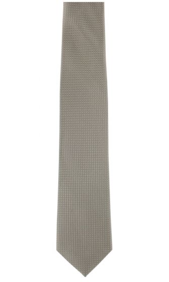 Neckwear And Accessories Taupe Textured Geo Silk Tie Pocket Square Set Michelsons