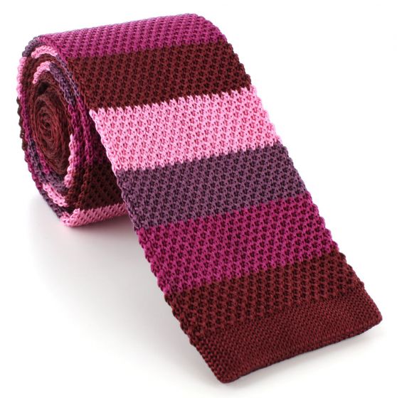 Michelsons of London Pattern Skinny Silk Knitted Tie