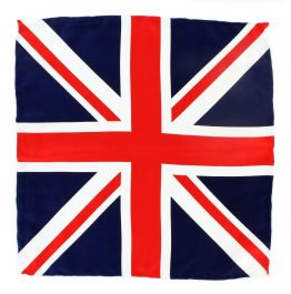 Small Union Jack All Over Pattern Silk Pocket Square 